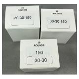 (60) Rnds Reloaded 30-30 Ammo