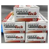 (250) Rnds Maxx Tech 9mm Luger Ammo