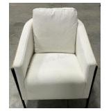 LR Home White Wicker Chair
