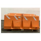(3) Plastic Construction Barriers