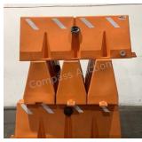 (9) Plastic Construction Barriers