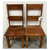 (2) LR Home Natural Dining Chairs