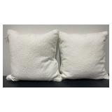 (2) Zeugma White Cloud Pillows