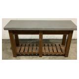 Abbott Concrete Outdoor Console Table