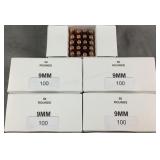 (250) Rnds Reloaded 9mm Ammo