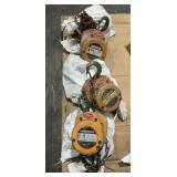 (3) Harrington 1 Ton Chain Hoists