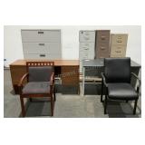 Desks, Filing Cabinets & Chairs