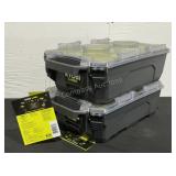(2) Ryobi Compact Small Parts Organizers