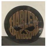 (22) Harley Davidson 12' Copper Skull Tin Sign