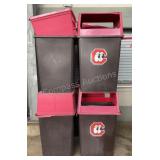 (8) Outdoor Trash Cans