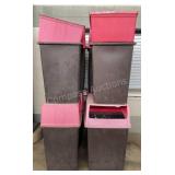 (8) Outdoor Trash Cans