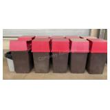 (12) Outdoor Trash Cans