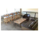 Sofa, Chairs, Bar Tables & Coffee Table