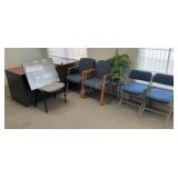 Desk, Chairs & Decor