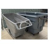 (2) Rubbermaid Trash Hoppers