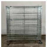 Rolling Metal Wire Cabinet