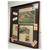 Framed Newspaper Memorabilia