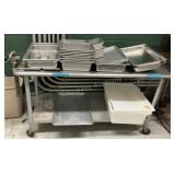 Stainless Steel Table & Contents