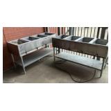 (2) Eagle Group Electric Hot Food Tables DHT4-208