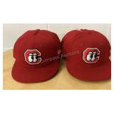 (14) Player Worn Lookouts Hats w/ Names