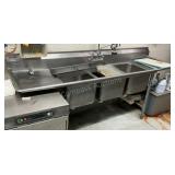 Eagle Group Stainless Steel 3-Bay Sink
