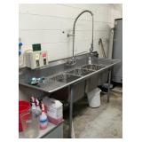 Eagle Group Stainless Steel 3-Bay Sink