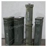 (3) Surplus PA-154 Mortar Cans & 120mm Tube