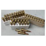 (60) Rnds Reloaded 222 Remington 50g Assorted Tip