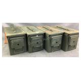 (4) M2A1 50 Cal Surplus Ammo Cans