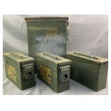 (4) Assorted Ammo Cans