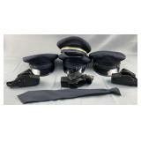 (4) Uniform Hats & Taser Holsters