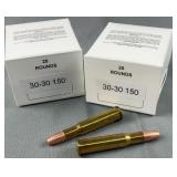 (40) Rnds Reloaded .30-30 150g flat point