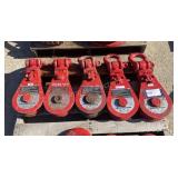 (5) Johnson 12 Ton Snatch Blocks
