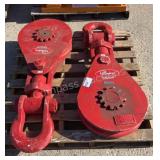 (2) McKissick 40 Ton Snatch Blocks