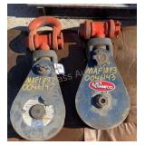(2) McKissick 20 Ton Snatch Blocks