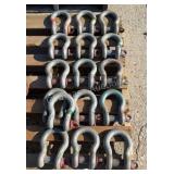 (16) Crosby 13-1/2 Ton Shackles