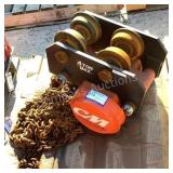 CM 4 Ton Low Headroom Trolley Hoist