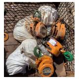 (4) Harrington 2 Ton Chain Hoists