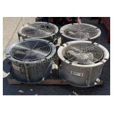 (4) 20" Pneumatic Air Movers