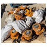 (7) Harrington 2 Ton Chain Hoists