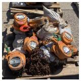 (8) Harrington 3 Ton Chain Hoists