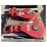 (2) McKissick 25 Ton Snatch Blocks