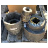 (3) Assorted Large Sockets