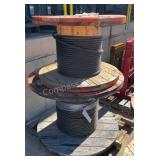 (2) 3/4" Spools of Braided Steel Cable