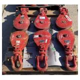 (6) McKissick 15 Ton Snatch Blocks