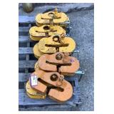 (10) General Clamps 6"-8" 3 Ton Beam Clamps USC3A