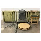 Rolling Bins, Table Clothes & Tables