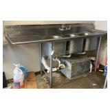 Eagle Group Stainless Steel 3-Bay Sink