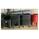 1cu yd Hopper & Rolling Coolers