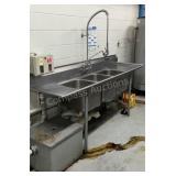 Eagle Group Stainless Steel 3-Bay Sink